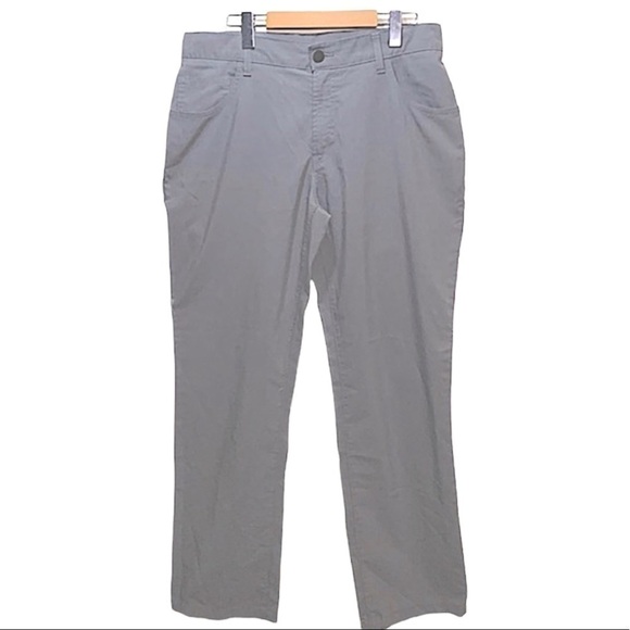 PERRY Ellis Portfolio 34x32 Gray Stretch Casual Pants lightweight Straight Fit - Picture 1 of 6